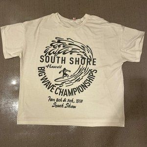 South Shore Hawaii Surfing T-Shirt White